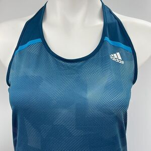 Adidas T-back teal medium athletic tank top
